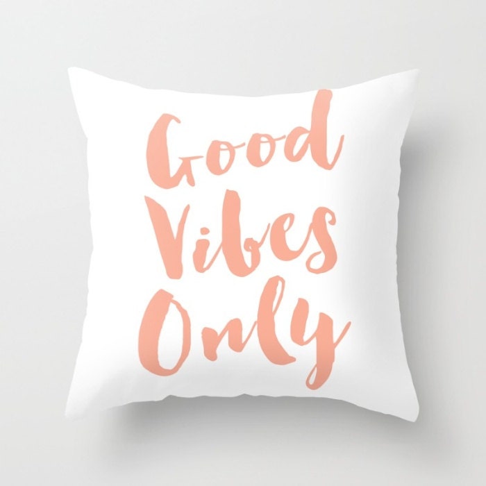 Good Vibes Only Pillow Quote Pillow beach boho girly hipster