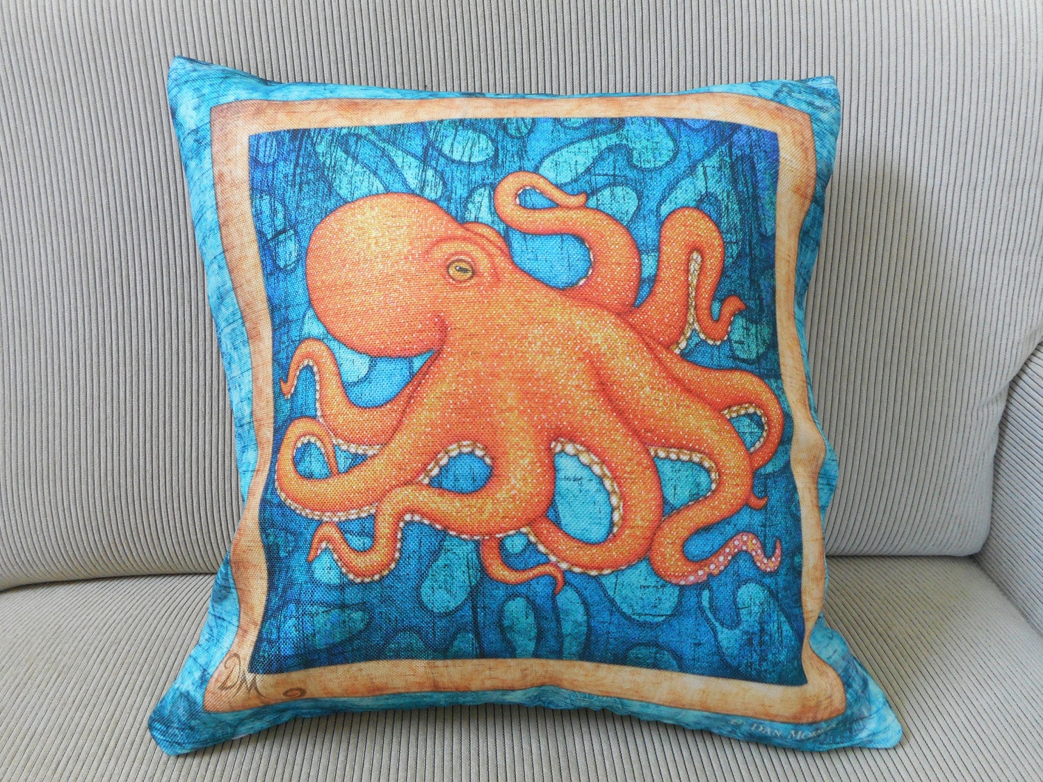 Octopus Accent Pillow Cover Decorative Pillow Octopus