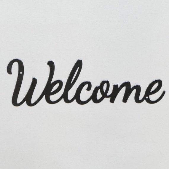 Welcome sign 4 Metal Wall Sign 12 GG9