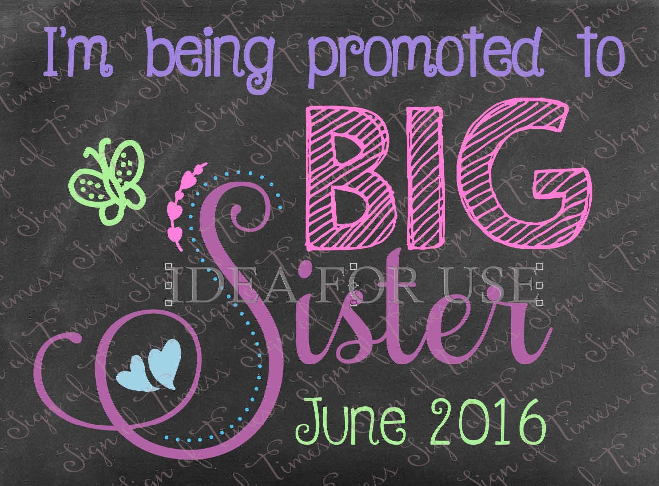 Download I'm Being Promoted to Big Sister, Photo Prop, Pregnancy ...