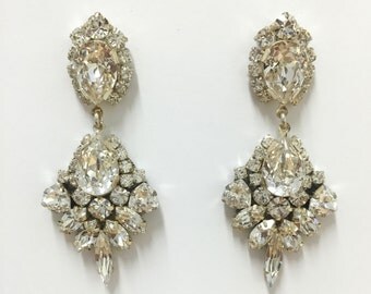 Sparkle Chandelier Swarovski Crystal Earrings
