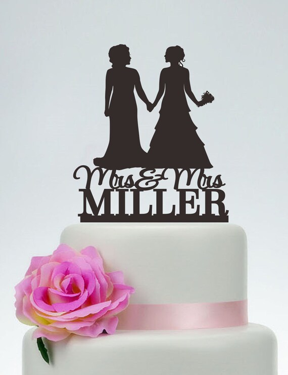 Lesbian Cake Topperlesbian Weddingmrs And Mrs Cake