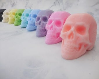 Skull Soap - Day of the Dead Soap - Dia De Los Muertos - Halloween Soap - Non Edible Halloween Favors - Halloween Party Favors - Scary Soap