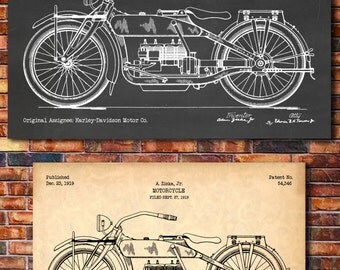 Patent of HARLEY-DAVIDSON Motorcycle 1919