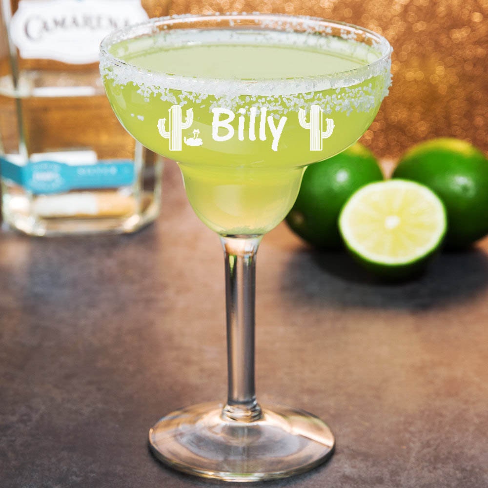 Personalized Margarita Glass Ware Party Favors Themed
