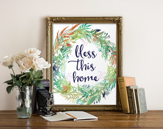 Home decor Blessed home decor Bless this home Wall decor