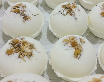 Stress Relief Bath Bomb (Spearmint, Eucalyptus, Chamomile) ~ All Natural, Epsom Salt