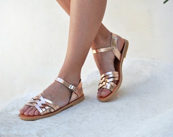 Greek Leather Sandals by SAVOPOULOS on Etsy