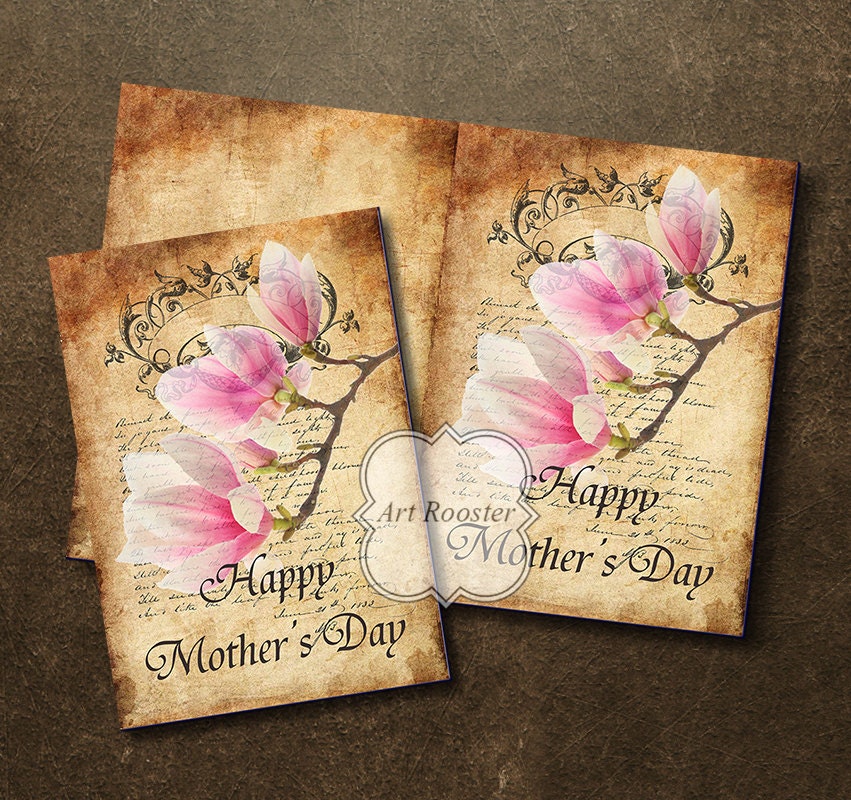 Printable Mother's Day Card Unique Vintage Greeting Card