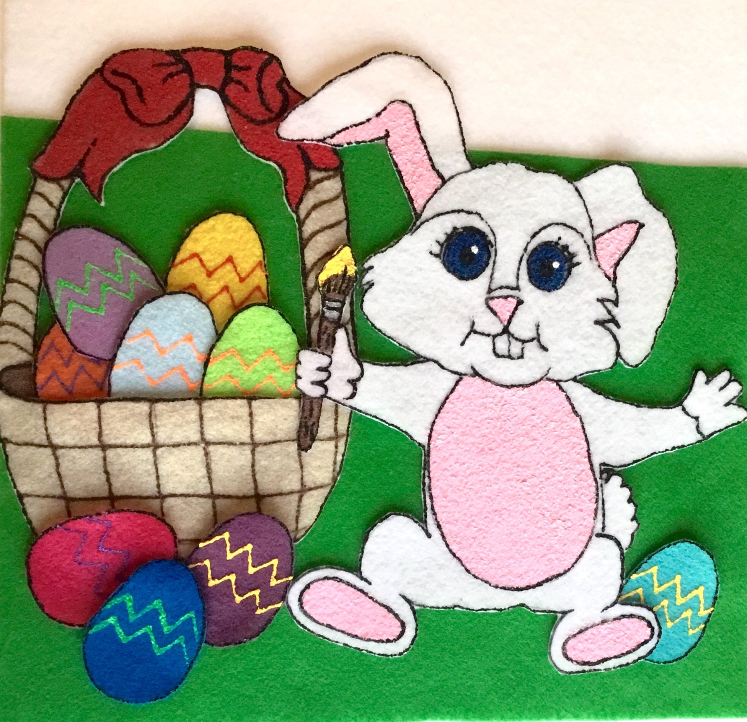 Easter Bunny Felt Board Story Set // Easter Egg by FeltStoryBoards