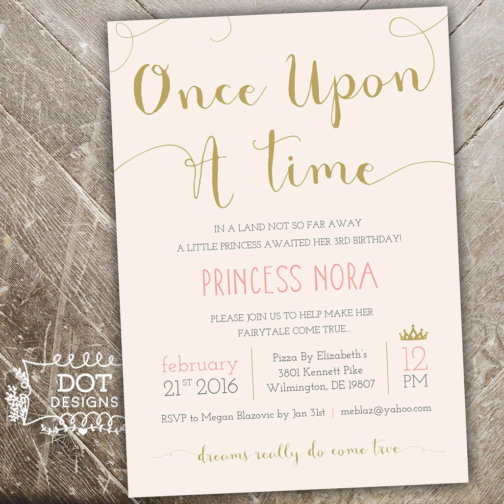 Once Upon A Time Invitations 8