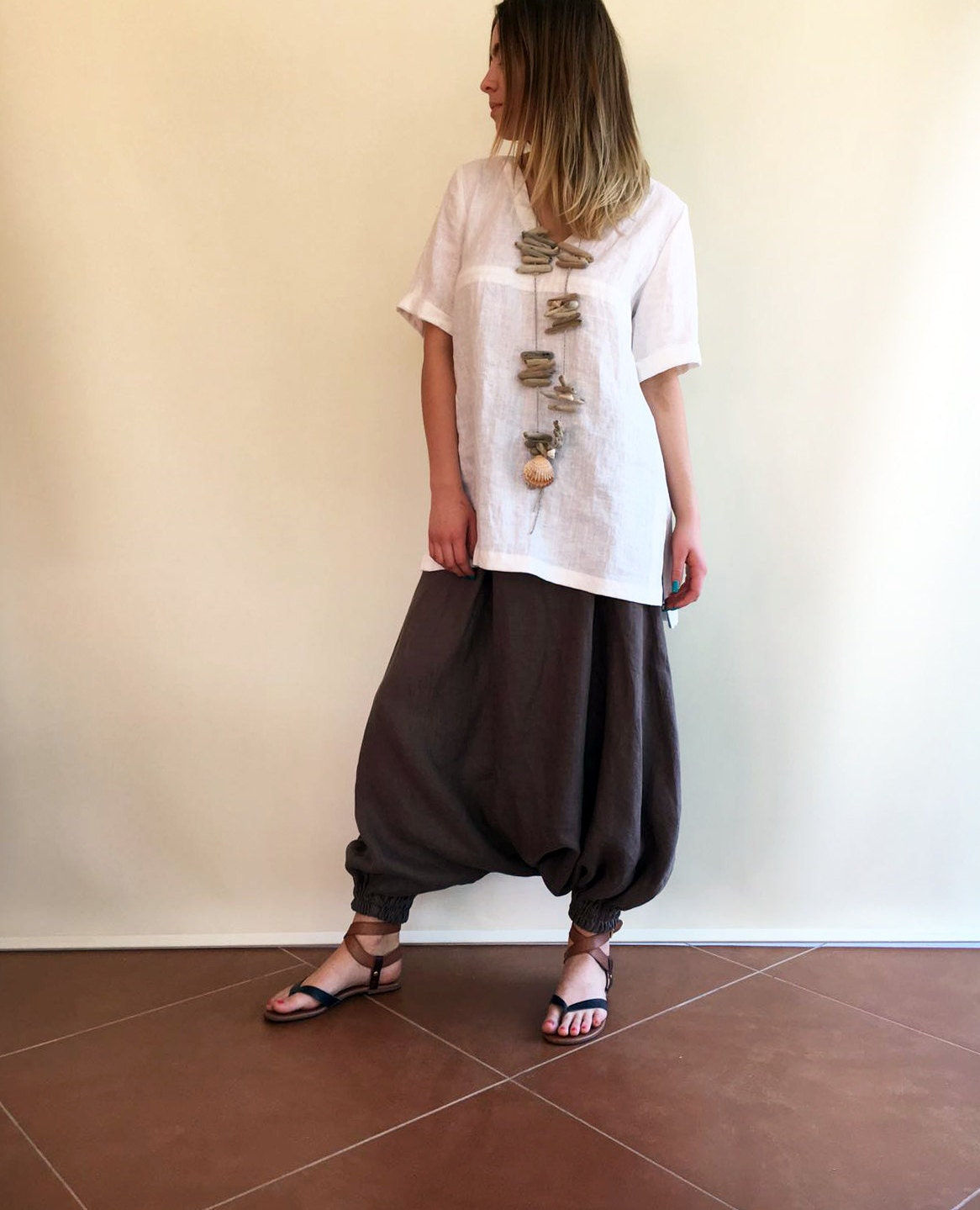 linen yoga pants