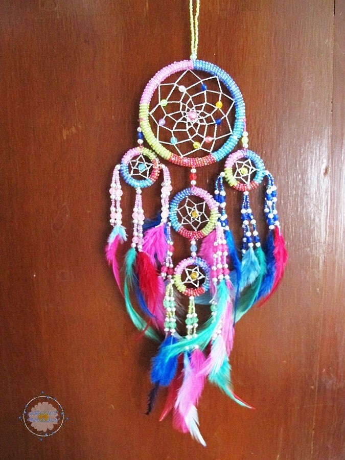 3.5 Fancy Bead Dream Catcher Beaded Dreamcatcher by AboutDream