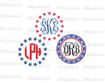 4th of July Bow SVG Bow Monogram Svg Bow Svg Fourth of July