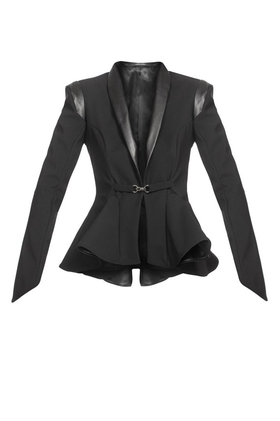 Womens Blazer Black Blazer Jacket Fitted Womens by Modalllab
