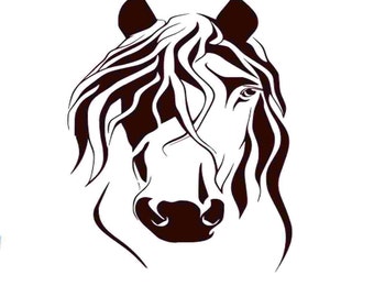 Horse Svg Cuttable Design in SVG, Dxf, Png and Eps. Cricut and Silhouette cutting files. Instant download