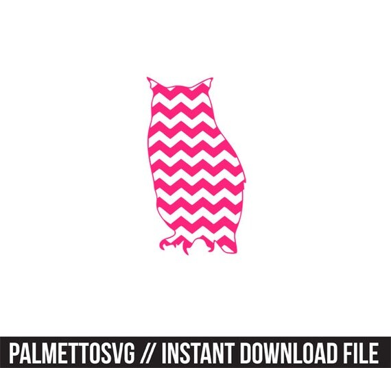 Download chevron owl pattern monogram frame svg dxf file by palmettosvg