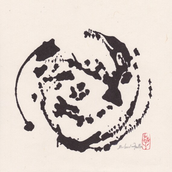 Suibokuga. Sumie. Abstract Ink Painting. Buddhism. Japanese