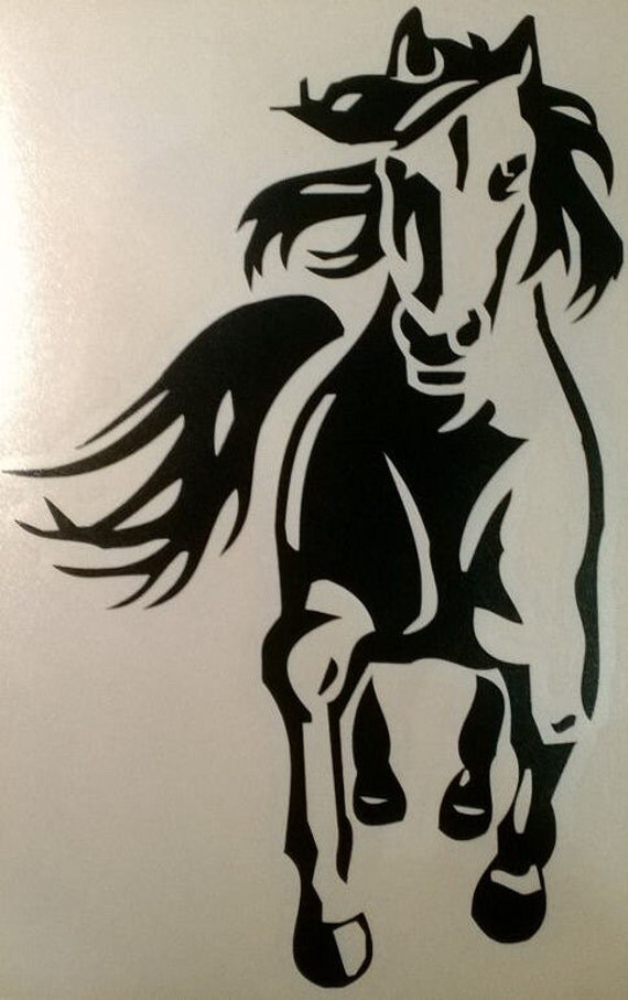 Wild horse vinyl decal by FMCDesignFactory on Etsy