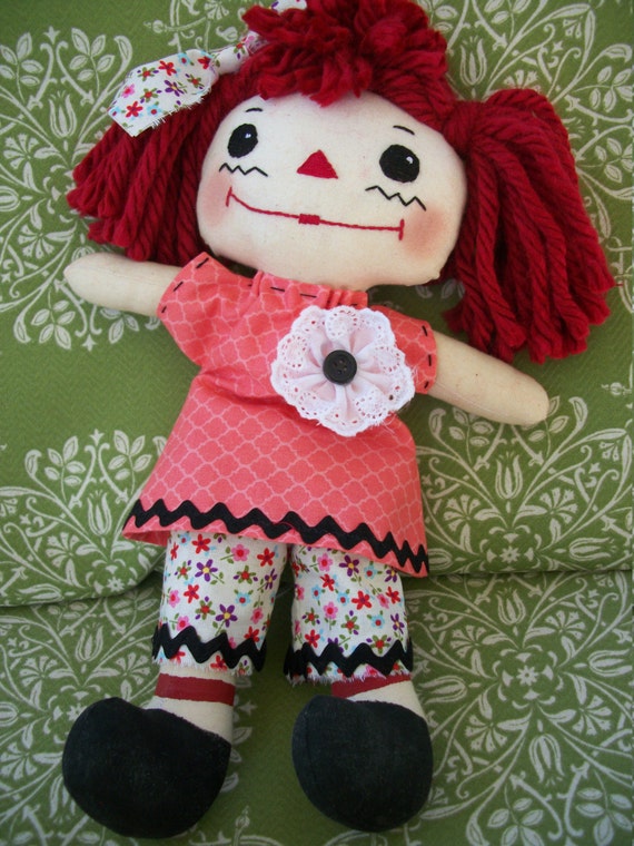 Primitive Raggedy Ann Doll