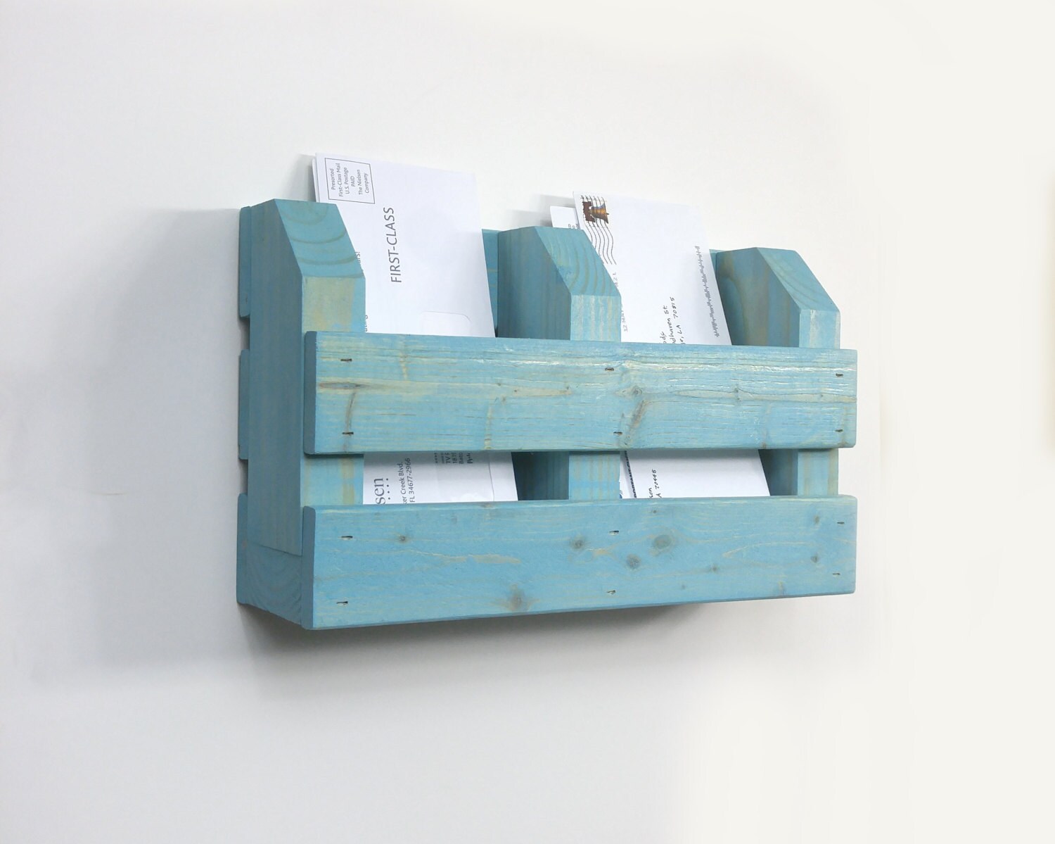 Wall Mount Mail Slot Organizer Entrance Way Mail Sorter