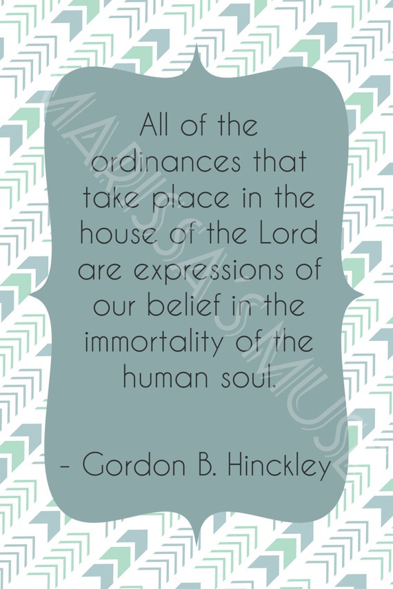 4x6 Printable Quote LDS Gordon B. Hinckley 1 by MarissasMuse