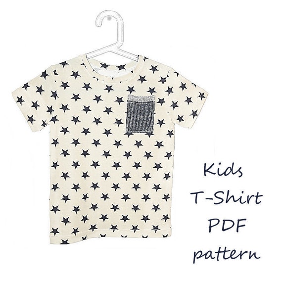 Kids tshirt pattern pdf boys tshirt pattern kids sewing