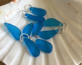 Add A Charm ~ Sea Glass Beads~ Beach glass jewelry ~ Sea glass charm~ glass Earrings ~ Seaglass Jewelry ~ glass dangles~ sea glass bracelet