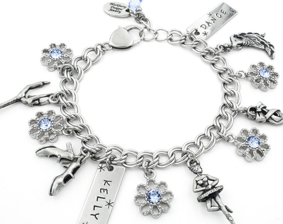 Dance Charm Bracelet Dance Ballet Personalized Dance