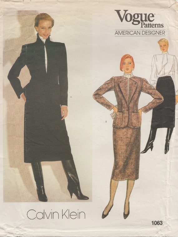 Vogue 1063 / Vintage Designer Sewing Pattern By Calvin Klein