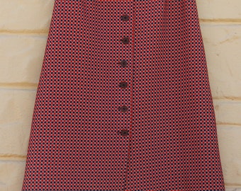 Vintage 60s-70s Maxi Skirt Retro Mod Hippie Hipster