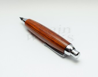 Wood Artist / Workshop Sketch Pencil - Cocobolo with Chrome Accents (5.6mm Lead)