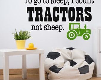 Wall Decals - Wall Decal - Tractor Decal - Decals - Wall Decals for Kids - Nursery Wall Decals - Farm Nursery - Boys Room Decor