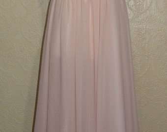 beautiful pink champagne chiffon dress rosebud pink brides maid dress mother of bride dress wedding dress SIZE 12-14