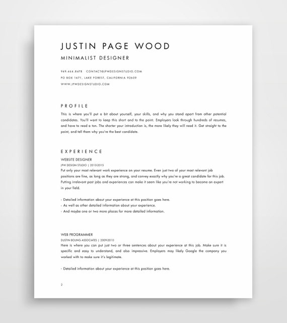 Curriculum Vitae Simple