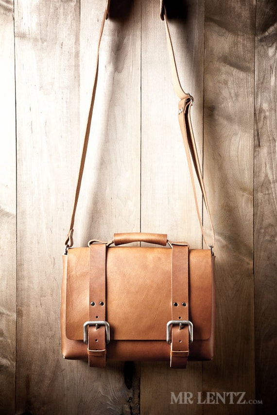 mens leather briefcase satchel