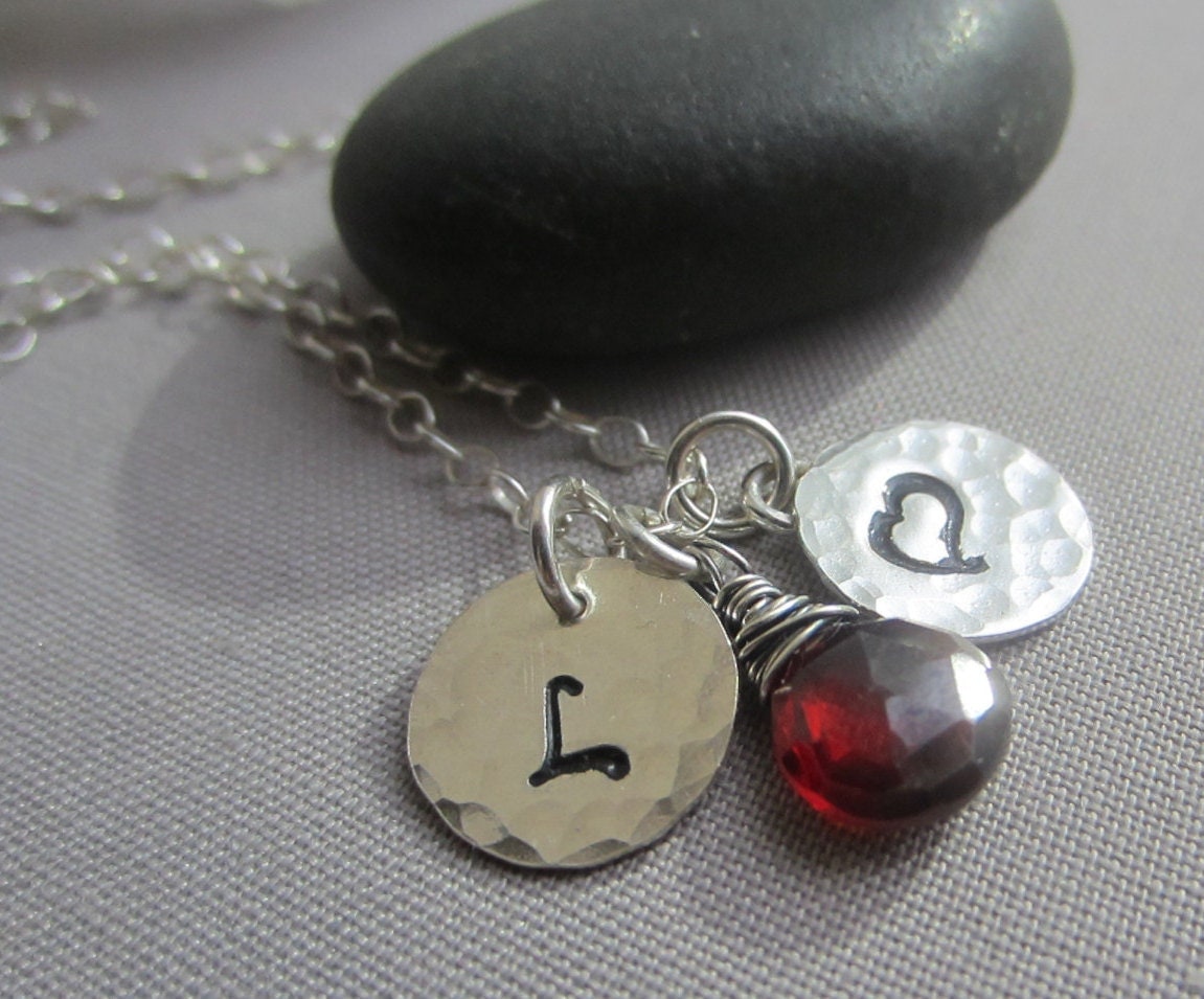 Charm Necklace/ Personalized Necklace/ Charms and Monograms/