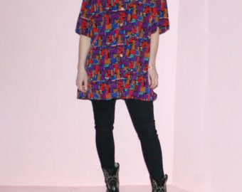 Oversized Blouse/Patterned/