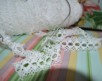 Cluny Lace for Weaving on Frames, or Add Satin Ribbons, 1.25 Inches wide