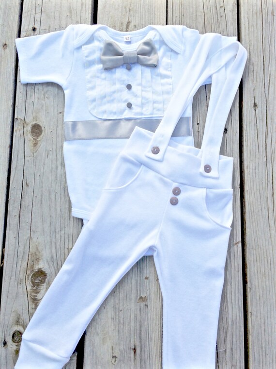 baby boy blessing/christening outfit white and by BebeCoutureLLC
