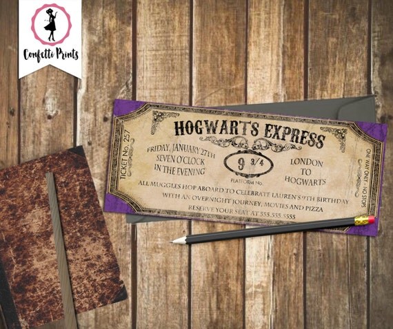 Harry Potter Invitation | Harry Potter Birthday Invitation | Harry Potter Party | Hogwarts Birthday | Hogwarts Party | Baby Shower Il_570xn