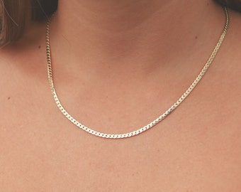 Dainty Gold necklace layered everyday necklace gold chain necklace simple 24k gold plated jewelry.