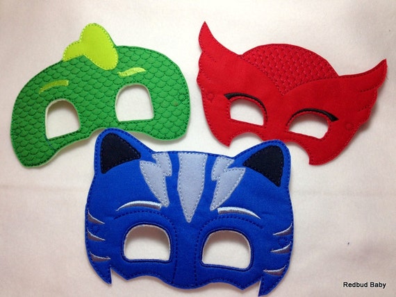 PJ Masks Masks Catboy Gekko Owlette Masks Felt Masks
