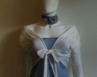 Cream bride cover up,knitted wedding bolero, Long Sleeve Wedding Jacket,bolero bridesmaid accessories,bridal shrug,wedding wrap