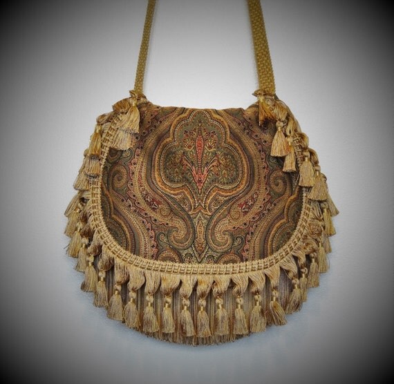 bohemian chic shoulder bag hippie crossbody bag fringed