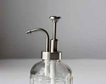 Inkwell Glass Soap Dispenser with Stainless Pump