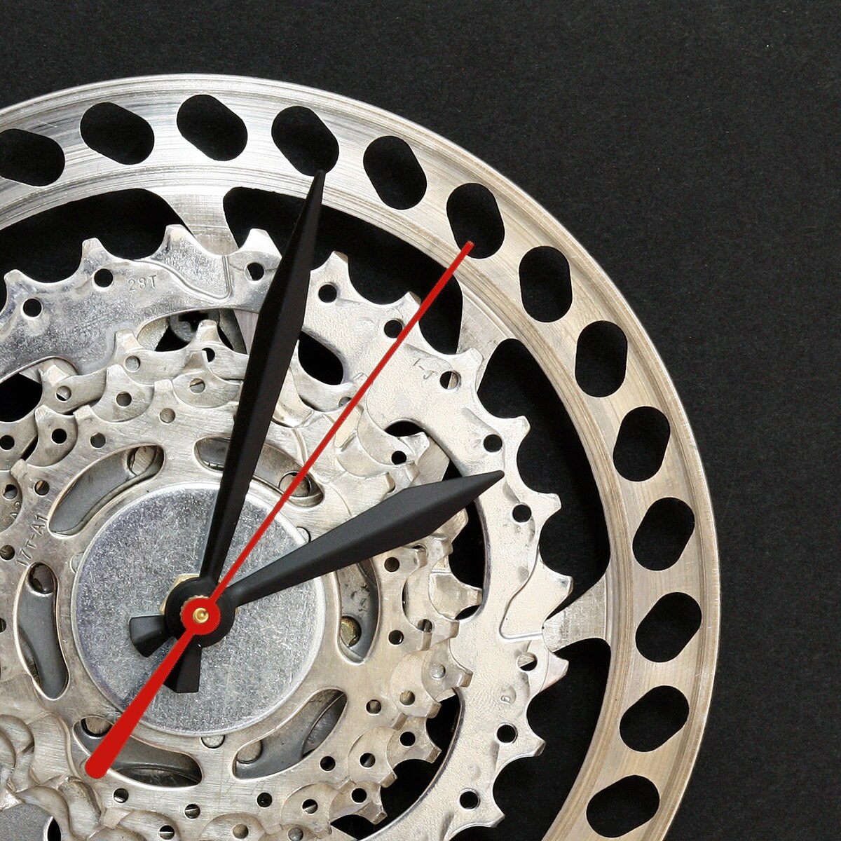 Mountain Bike Clock Bicycle Wall Clock Steampunk by treadandpedals