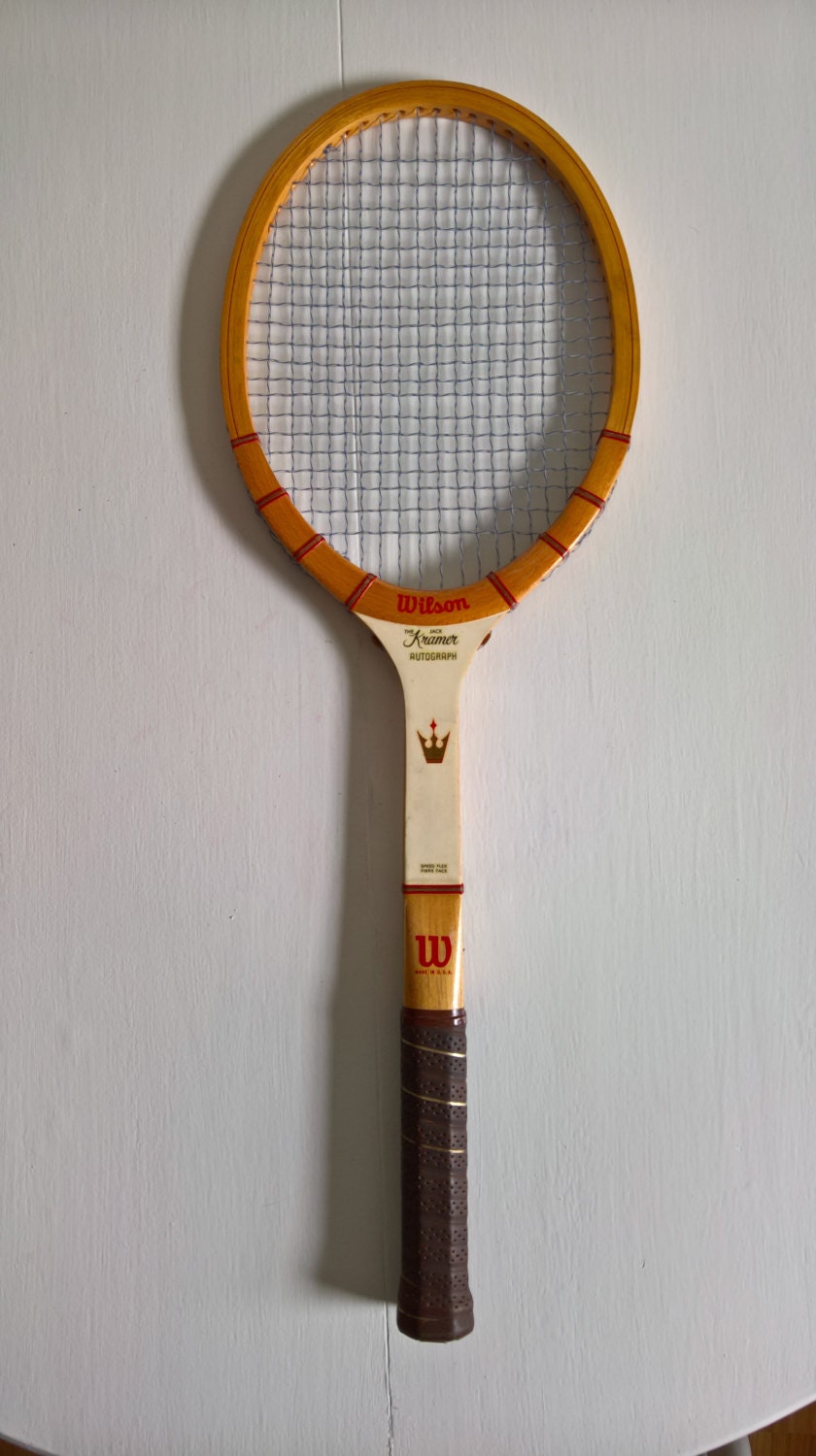 Vintage Wilson Tennis Racket with Cover & Frame The Jack