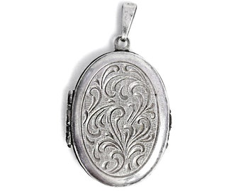 Foto Medallion Pendant Antique Silver Art Deco