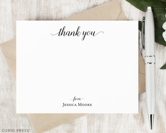 Personalized Thank you Card Set / Script Personalized